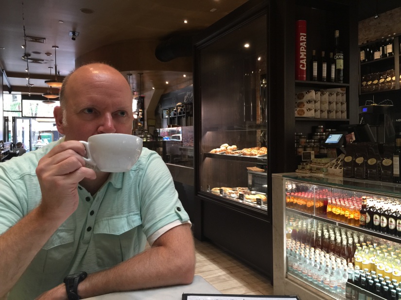 Randy at Gran Caffe L'Aqila